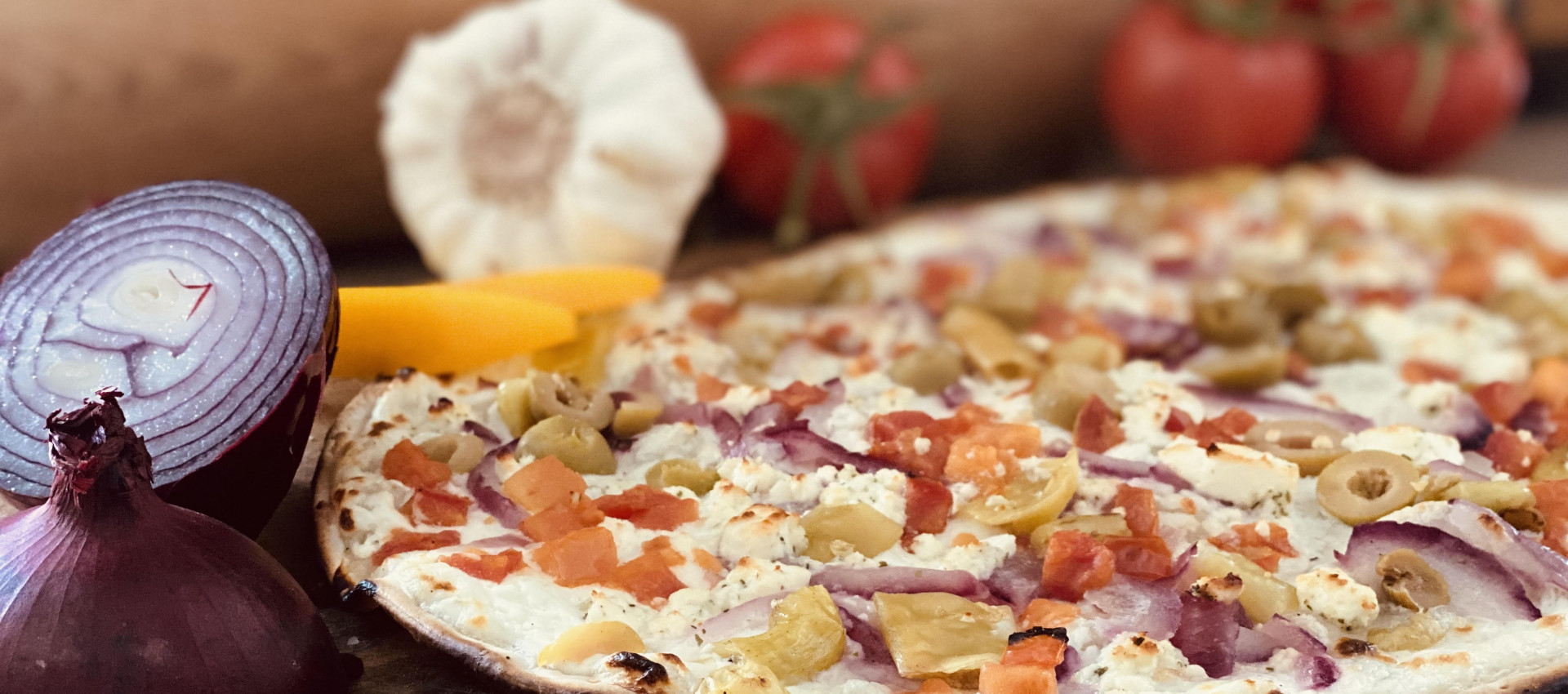 Flammenkuchen Griechisch