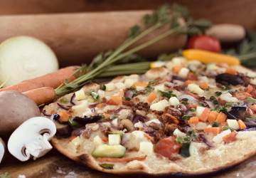 Flammenkuchen des Monats - Vegan
