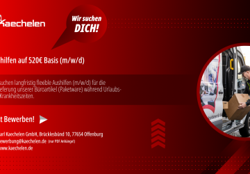 Wir suchen Aushilfen auf 520&euro; Basis (m/w/d)