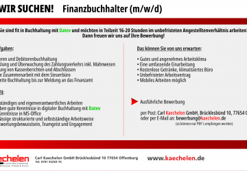 Wir suchen - Finanzbuchhalter (m/w/d)