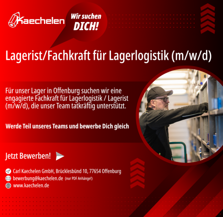 Fachkraft f&uuml;r Lagerlogistik / Lagerist (m/w/d)