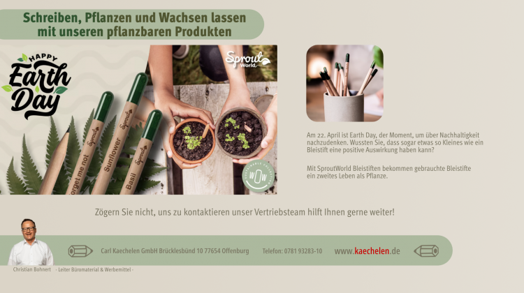 Am 22. April ist Earth Day