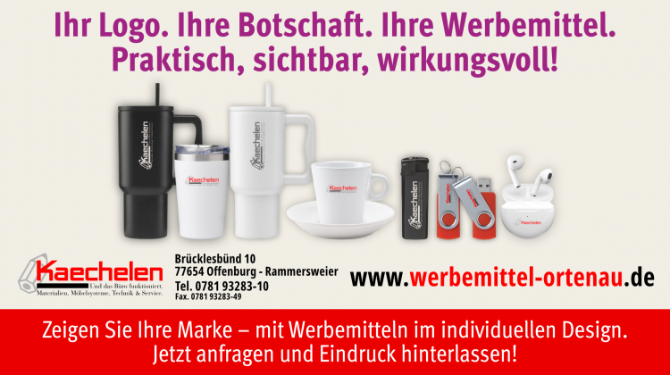Zeigen Sie Ihre Marke &ndash; mit Werbemitteln im individuellen Design.