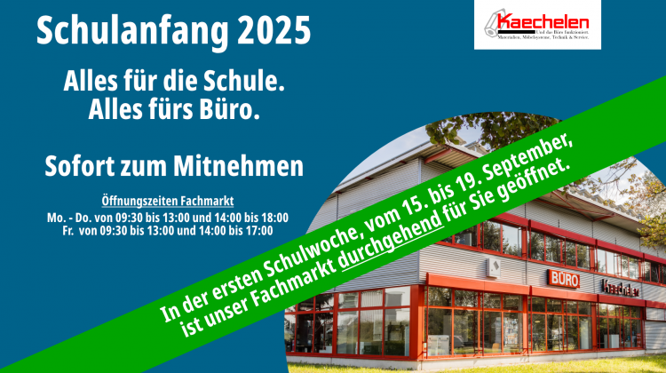 Schulstart ohne Stress &ndash; mit Kaechelen!