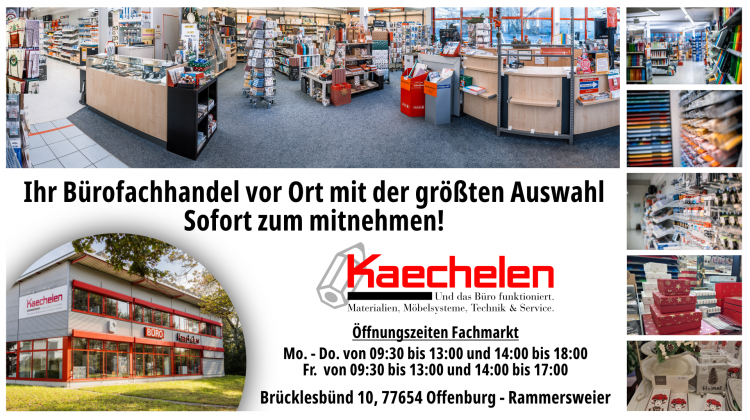 Ihr B&uuml;rofachhandel vor Ort mit der gr&ouml;&szlig;ten Auswahl - sofort zum mitnehmen!