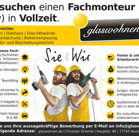 Fachmonteur (m/w/d)
