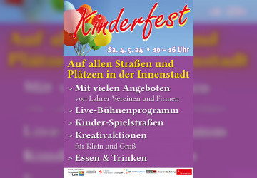 Entdeckt das Gro&szlig;e Kinderfest in Lahr &ndash; Spa&szlig;, Spiel und Spannung f&uuml;r die ganze Familie!