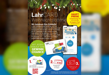 LahrCARD Weihnachtslotterie: Wir belohnen Ihre Eink&auml;ufe!