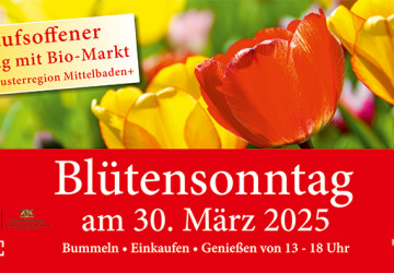Bl&uuml;tensonntag in Lahr: Verkaufsoffener Sonntag mit Bio-Markt am 30. M&auml;rz