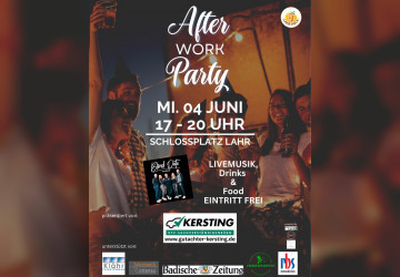 After-Work-Party in Lahr: Livemusik, Drinks und gute Laune auf dem Schlossplatz