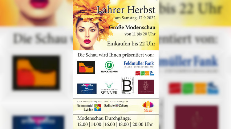 Lahrer Herbst - Einkaufen bis 22 Uhr