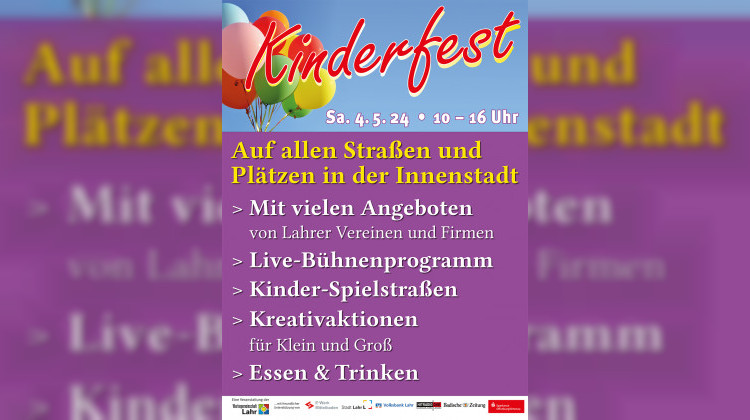 Entdeckt das Gro&szlig;e Kinderfest in Lahr &ndash; Spa&szlig;, Spiel und Spannung f&uuml;r die ganze Familie!