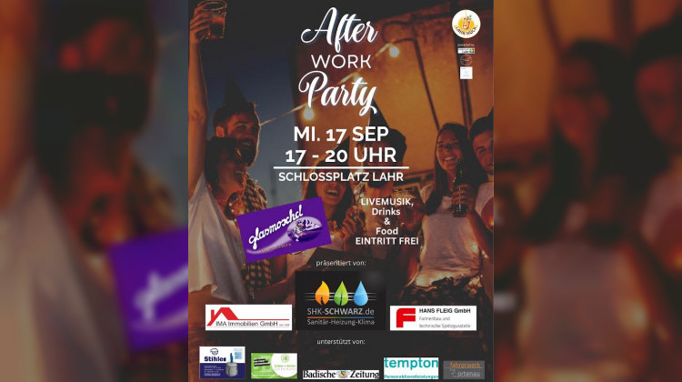 After Work Party auf dem Schlossplatz in Lahr