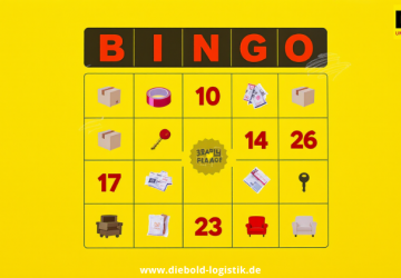 Bingo! Diese S&auml;tze kennt jeder beim Umzug - Das DMS Diebold Umzugs-Bingo