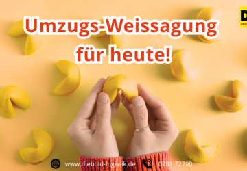 Ihre Umzugs-Weissagung f&uuml;r heute! Das DMS Diebold Gl&uuml;cksorakel