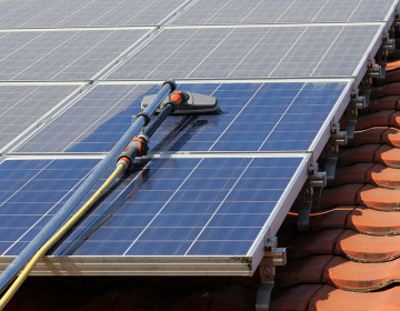 Reinigung von Photovoltaikanlagen