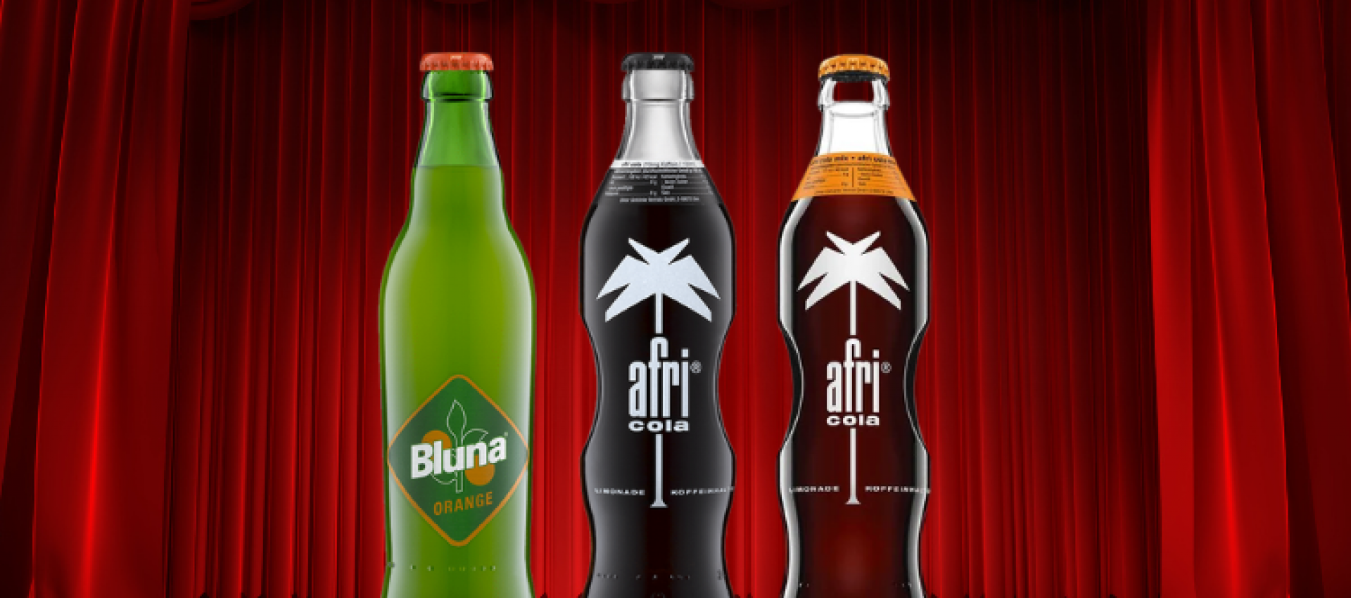 Afri Cola, Bluna, und Afri Cola Mix 