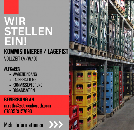 Kommissionierer / Lagerist f&uuml;r unsere Logistik in Appenweier