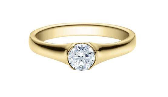 Ring mit geschlossener Fassung 