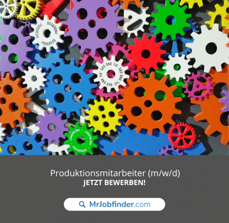 Produktionsmitarbeiter/in (m/w/d) - Mr. Jobfinder