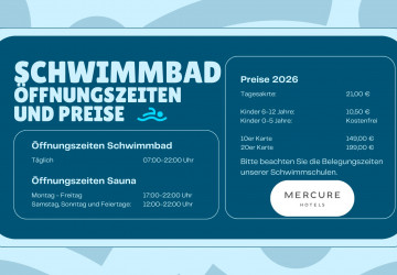 Schwimmbad und Saunabereich im Hotel Mercure
