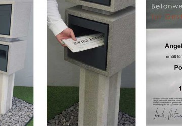 Angelo Cipollina erh&auml;lt 1.Preis f&uuml;r Betonwerkstein f&uuml;r Gestaltung.