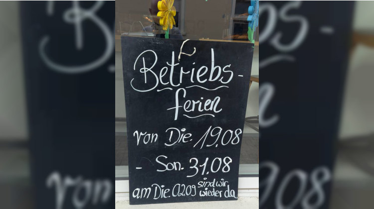 B&auml;ckerei Schaub macht Sommerpause