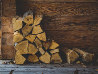 Trockenes Brennholz bis zum Winter